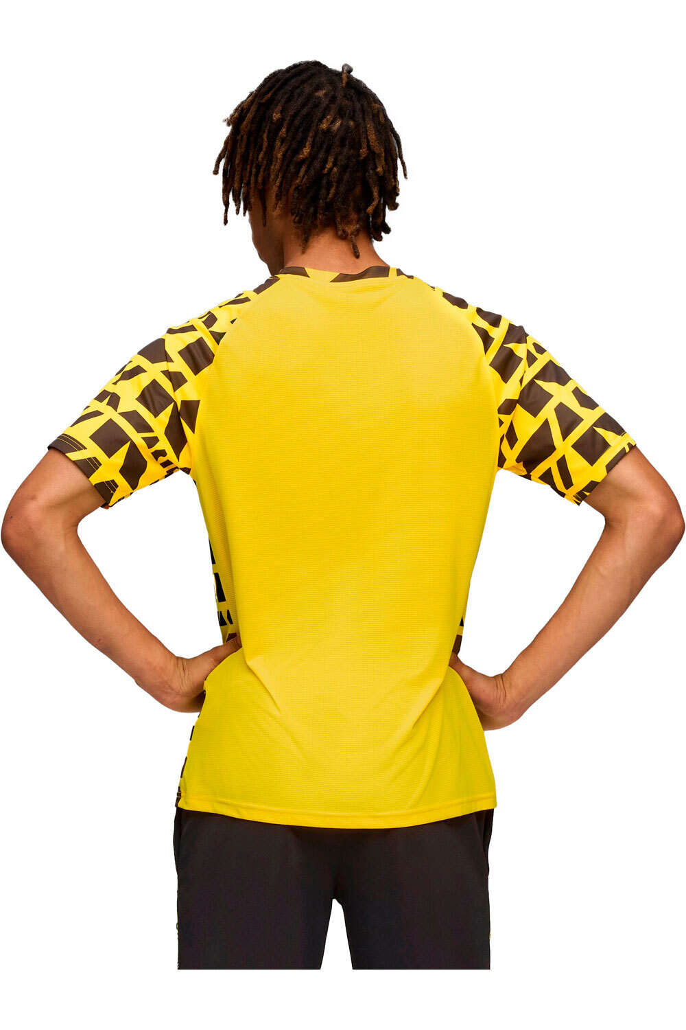 Puma camiseta de fútbol oficiales BORUSSIA DORTMUND 25/26 PREMATCH AMARILLO vista trasera