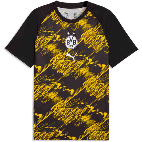 Puma camiseta de fútbol oficiales BORUSSIA DORTMUND 25/26 PREMATCH NEGRO