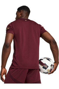 Puma camiseta de fútbol oficiales MANCHESTER CITY 24/25 TERCERA EQUIPACION ROJO vista trasera