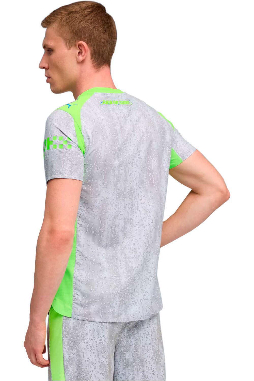 Puma camiseta de fútbol oficiales MANCHESTER CITY 25/26 TERCERA EQUIPACION AUTHENTIC AZUL vista trasera