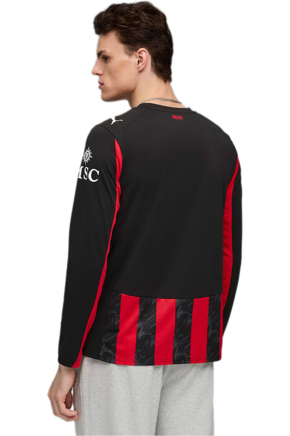 Puma camiseta de fútbol oficiales MILAN 25/26 PRIMERA EQUIPACION ROJO vista trasera