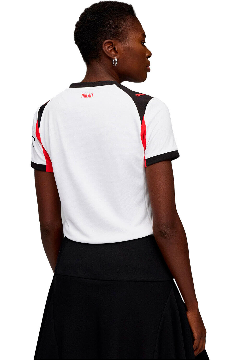 Puma camiseta de fútbol oficiales MILAN 25/26 SEGUNDA EQUIPACION BLANCO vista trasera