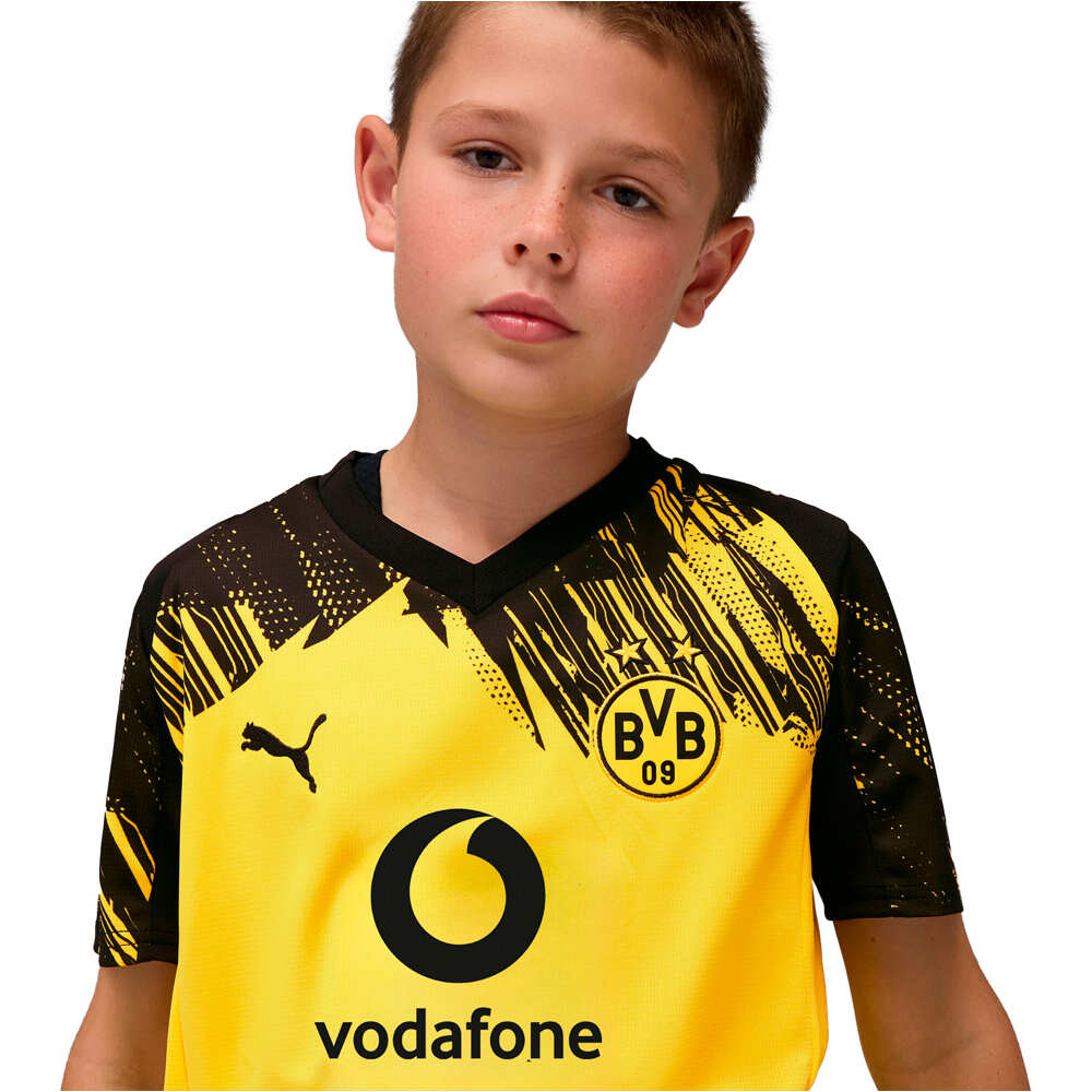 Puma camiseta de fútbol oficiales niño BORUSSIA DORTMUND 25/26 PRIMERA EQUIPACION AMARILLO vista detalle