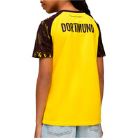 Puma camiseta de fútbol oficiales niño BORUSSIA DORTMUND 25/26 PRIMERA EQUIPACION AMARILLO vista trasera