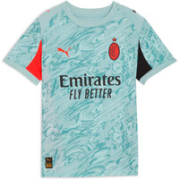 Puma camiseta de fútbol oficiales niño MILAN 25/26 PORTERO VERDE 03