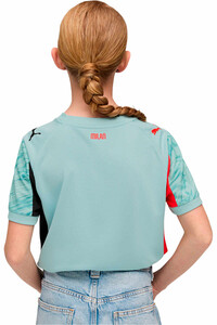 Puma camiseta de fútbol oficiales niño MILAN 25/26 PORTERO VERDE vista trasera