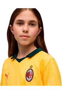 Puma camiseta de fútbol oficiales niño MILAN 25/26 TERCERA EQUIPACION AMARILLO vista detalle