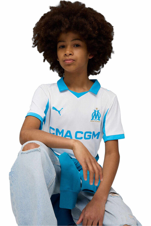 PUMA OLYMPIQUE DE MARSELLA 25/26 PRIMERA EQUIPACION blanco