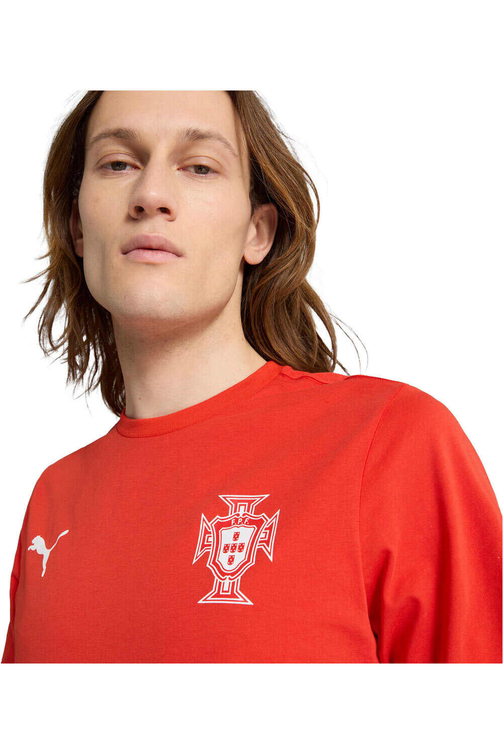 Puma camiseta de fútbol oficiales PORTUGAL 25 ROJO vista trasera