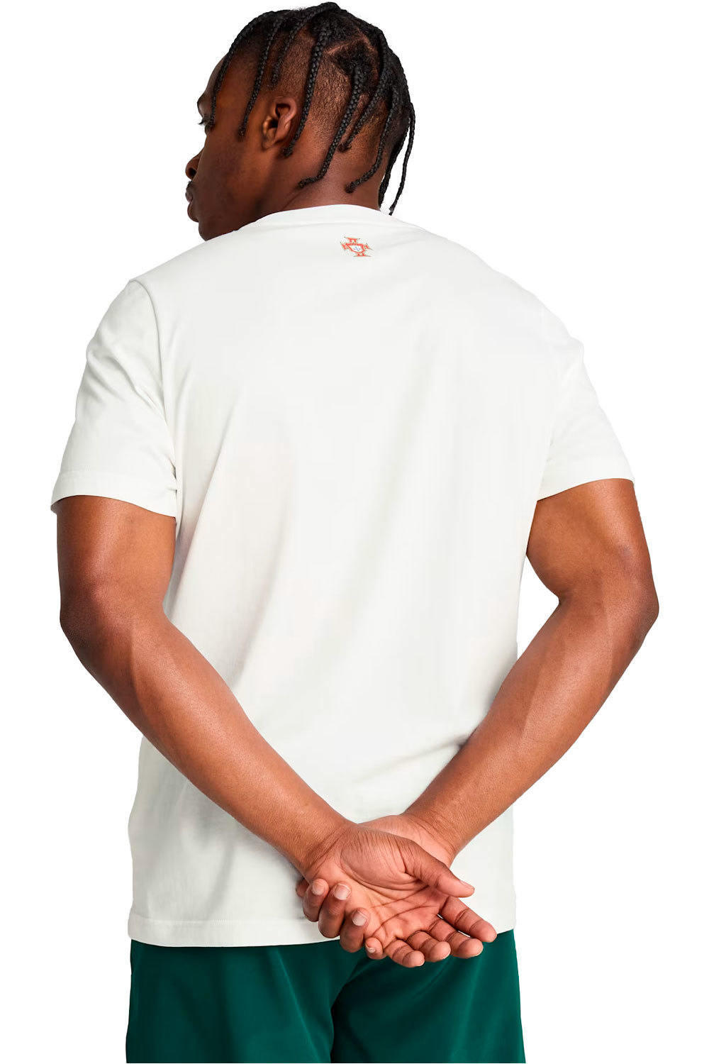 Puma camiseta de fútbol oficiales PORTUGAL 25 TRAVEL BLANCO vista trasera