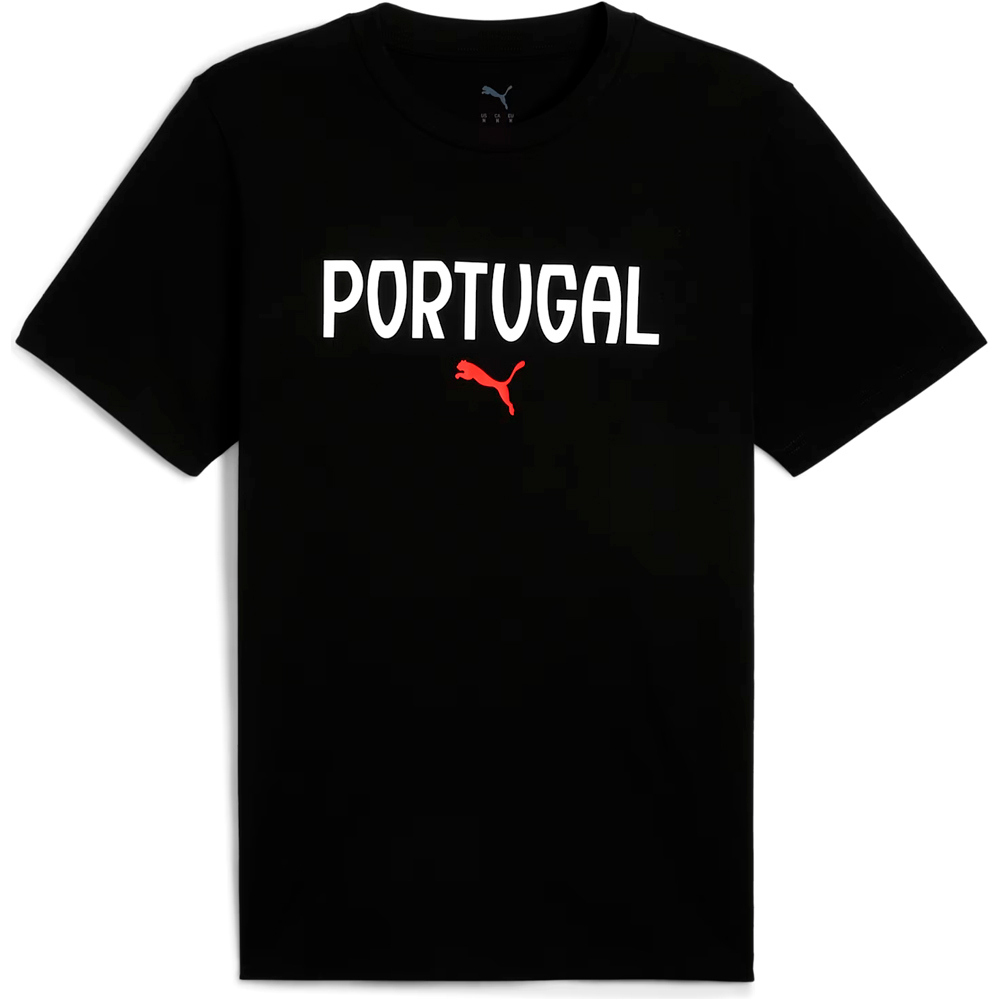Puma camiseta de fútbol oficiales PORTUGAL 25 TRAVEL NEGRO vista detalle