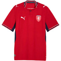 Puma camiseta de fútbol oficiales REPUBLICA CHECA MUNDIAL 2026 PRIMERA EQUIPACION ROJO vista detalle