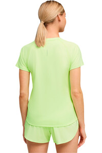 Puma camiseta entrenamiento manga corta mujer RUN VELOCITY MORADO vista trasera