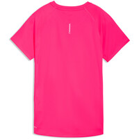Puma camiseta entrenamiento manga corta mujer RUN VELOCITY ROSA vista trasera