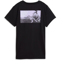Puma camiseta entrenamiento manga corta mujer W RUN GREATNESS GRAP NEGRO vista trasera