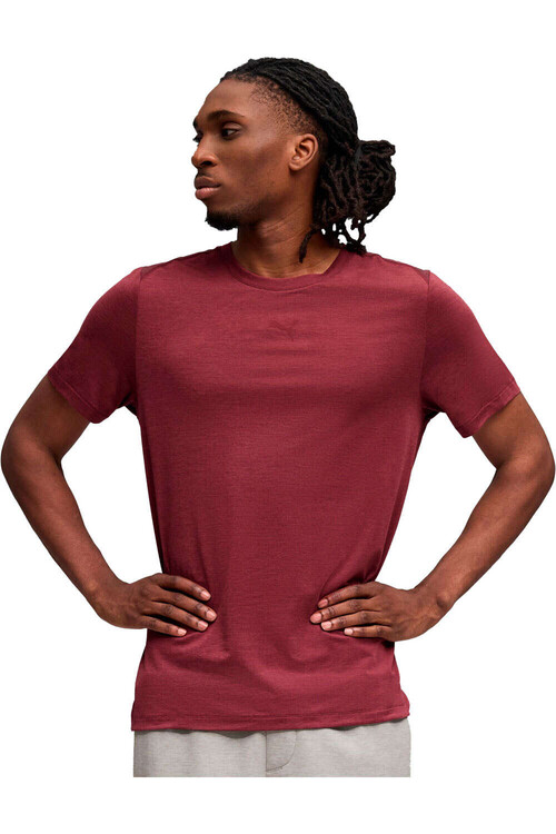 Puma camiseta fitness hombre CLOUDSPUN ROJO