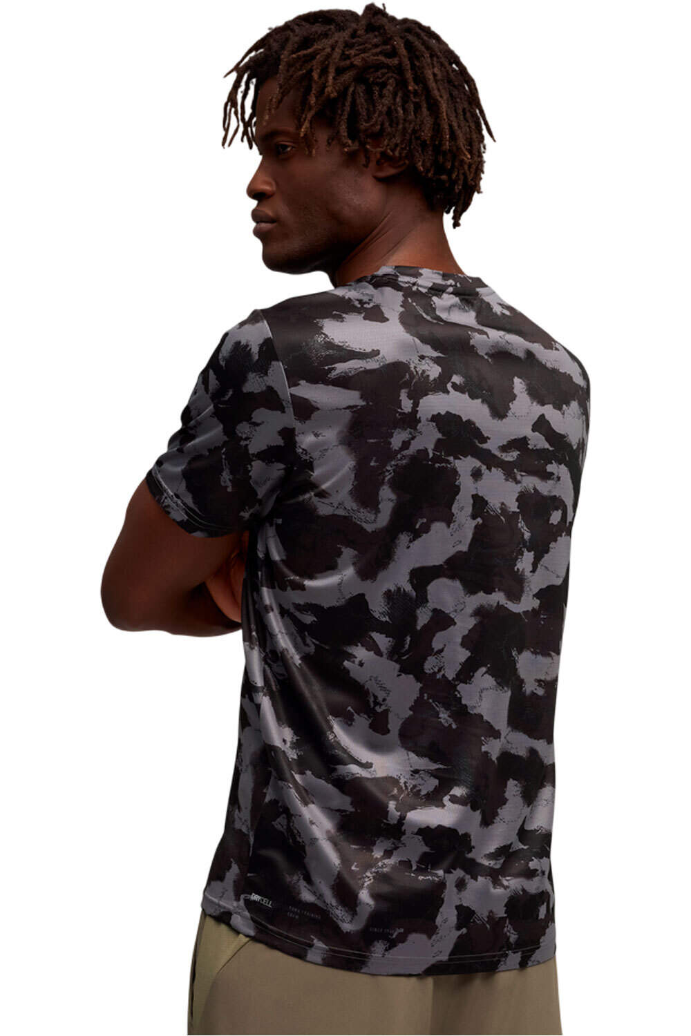 Puma camiseta fitness hombre TAD ESSENTIAL NEGRO vista trasera