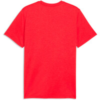 Puma camiseta fitness hombre TAD ESSENTIAL ROJO vista trasera