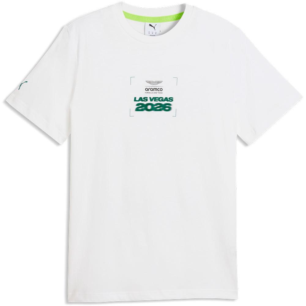Puma camiseta manga corta hombre ASTON MARTIN F1 TEAM LAS VEGAS VERDE vista detalle
