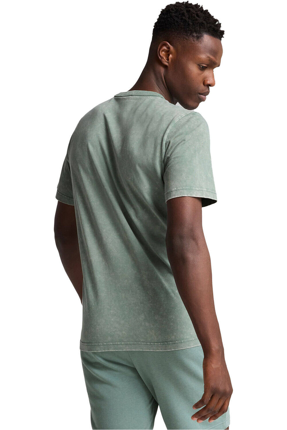Puma camiseta manga corta hombre CLASS WASHED VERDE vista trasera