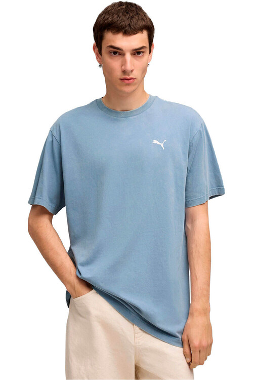Puma camiseta manga corta hombre ESSENTIALS ELEVATED RELAXED AZUL