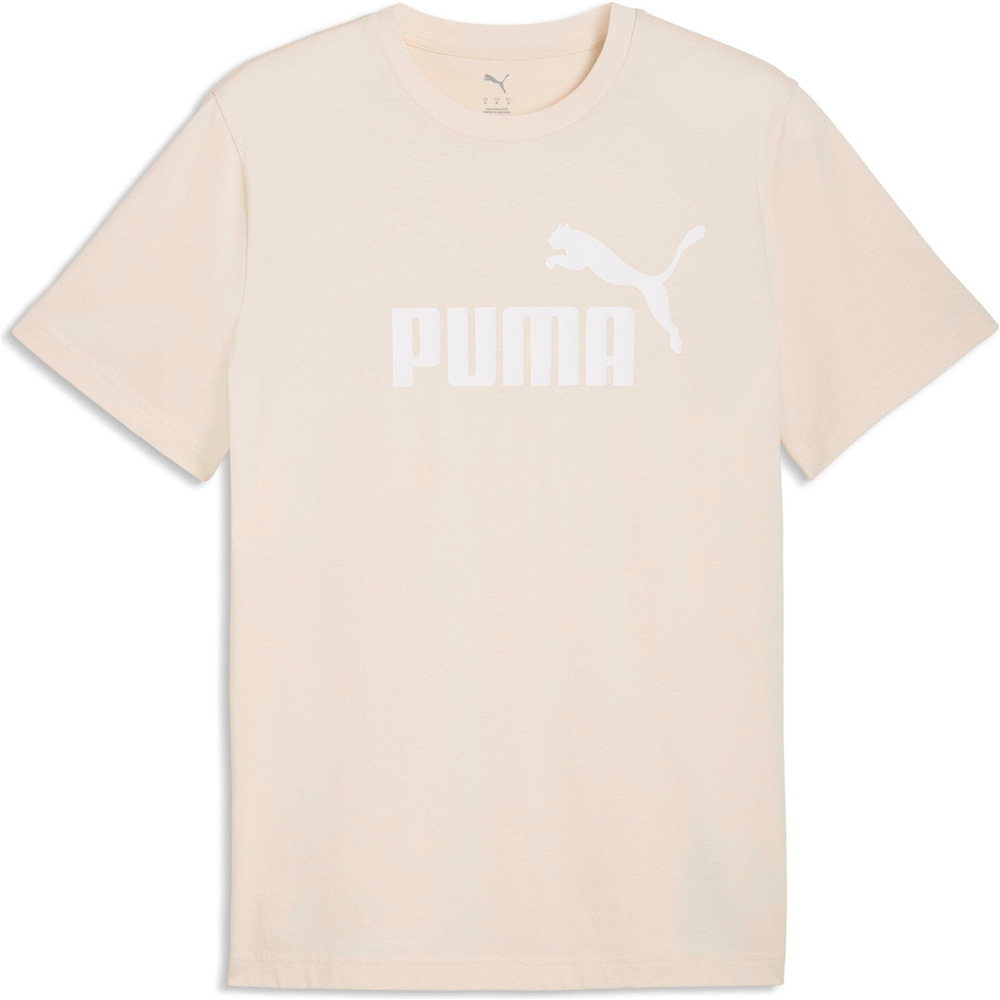 Puma camiseta manga corta hombre ESSENTIALS NO.1 LOGO MARRON vista detalle