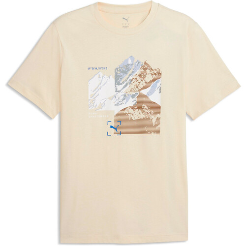 Puma camiseta manga corta hombre GRAPHIC MOUNTAIN MARRON