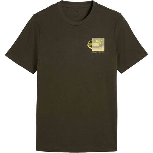 Puma camiseta manga corta hombre GRAPHIC SMALL BOX VERDE