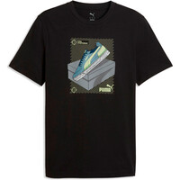 Puma camiseta manga corta hombre GRAPHIC SNEAKER NEGRO vista detalle