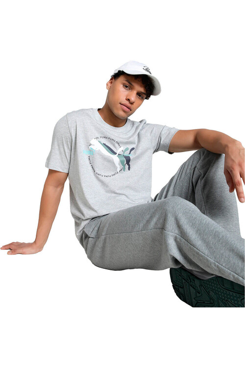 Puma camiseta manga corta hombre GRAPHICS MULTIPLE GRIS