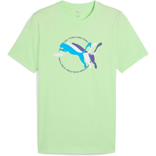 Puma camiseta manga corta hombre GRAPHICS MULTIPLE VERDE