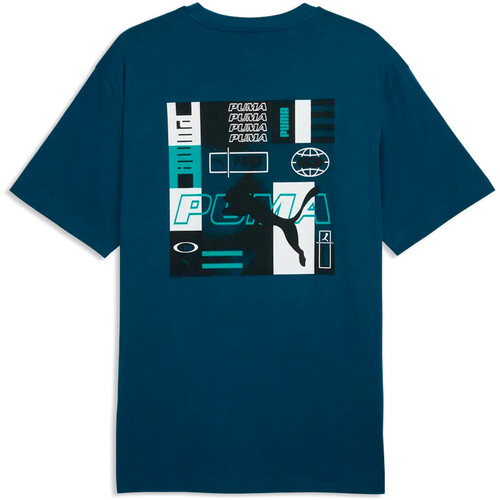 Puma camiseta manga corta hombre GRAPHICS RELAXED AZUL