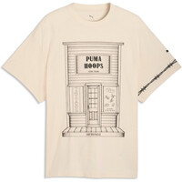 Puma camiseta manga corta hombre SWISH N' INK BLANCO vista frontal