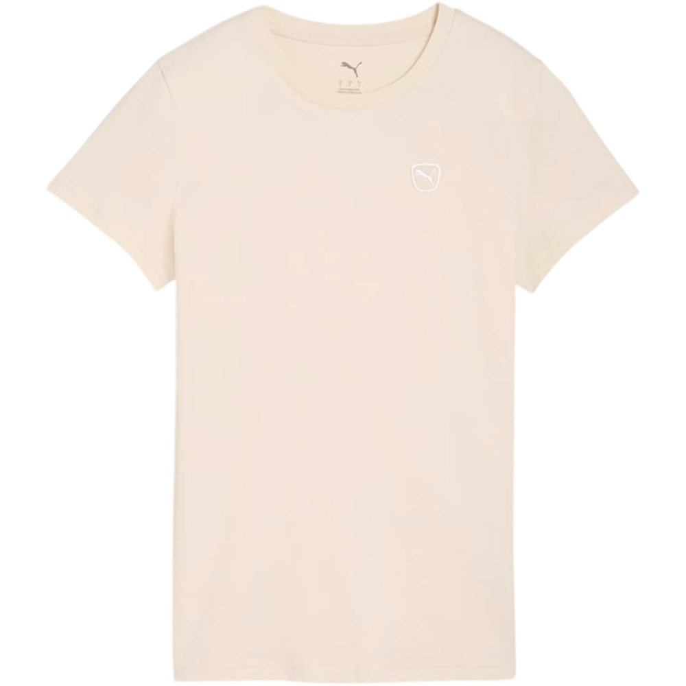 Puma camiseta manga corta mujer ESSENTIALS ELEVATED MARRON vista trasera