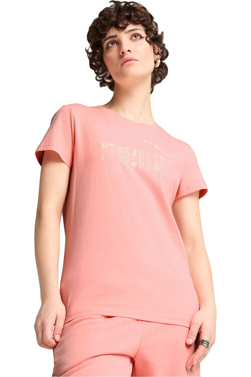 Puma camiseta manga corta mujer ESSENTIALS NATURE 2.0 ROSA