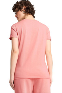 Puma camiseta manga corta mujer ESSENTIALS NATURE 2.0 ROSA vista trasera