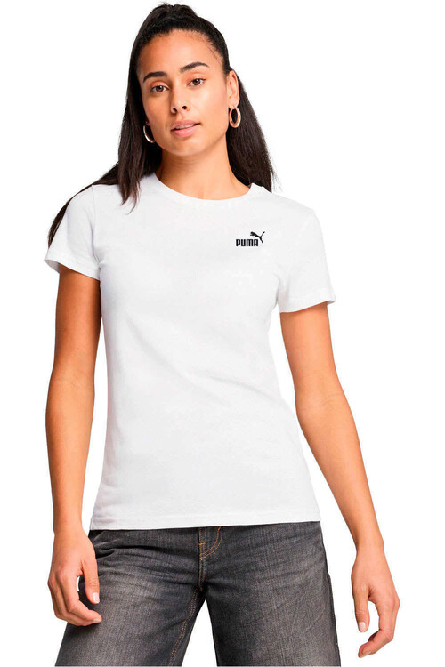 Puma camiseta manga corta mujer ESSENTIALS SMALL LOGO BLANCO