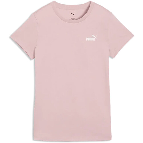 Puma camiseta manga corta mujer ESSENTIALS SMALL NO. 1 LOGO ROSA