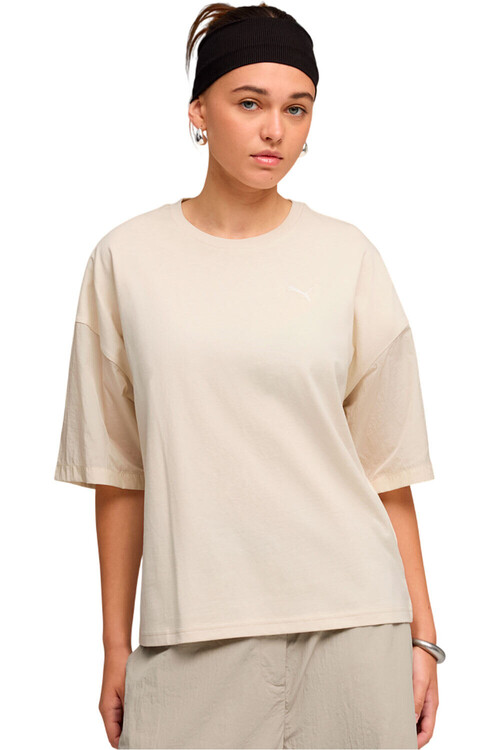 Puma camiseta manga corta mujer HER OVERSIZED MARRON