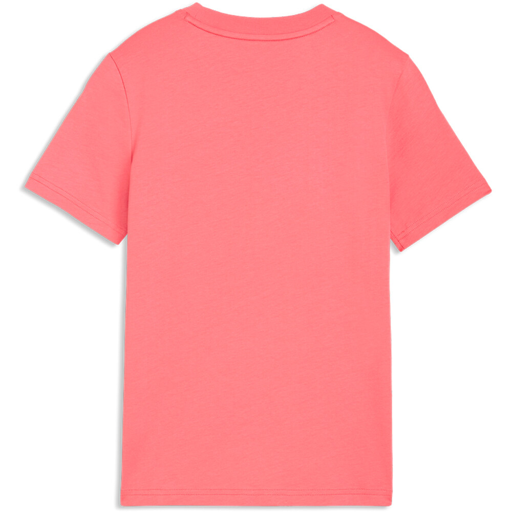 Puma camiseta manga corta niña ESSENTIALS NO.1 LOGO ROSA 03