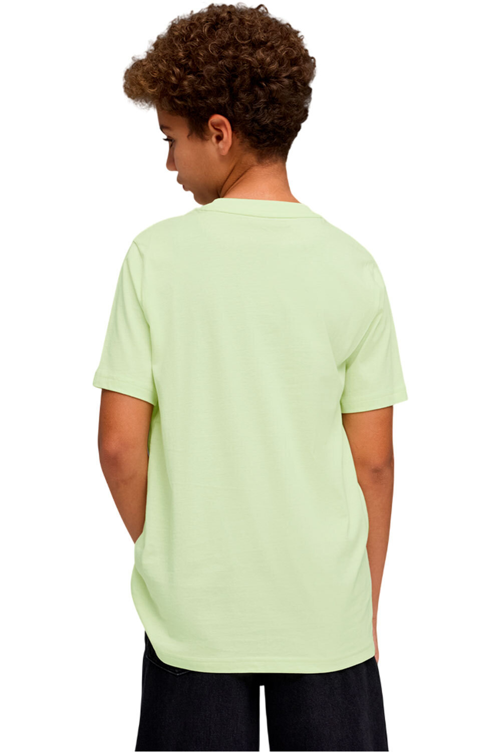 Puma camiseta manga corta niño ESSENTIALS 2 COLOR NO.1 LOG VERDE vista trasera