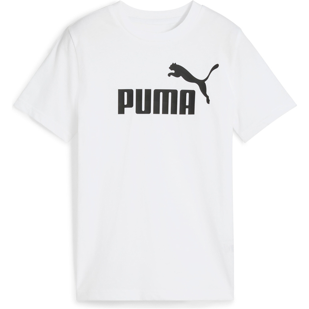 Puma camiseta manga corta niño ESSENTIALS BLANCO vista detalle