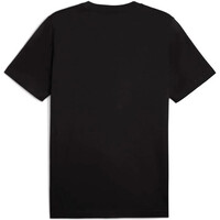 Puma camiseta manga corta niño ESSENTIALS CAT LOGO NEGRO vista trasera