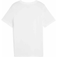 Puma camiseta manga corta niño ESSENTIALS+ LOGO LAB BLANCO vista trasera