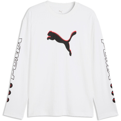 Puma camiseta manga larga hombre SPORT STREET BLANCO