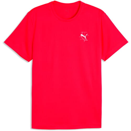 Puma camiseta técnica manga corta hombre RUN ILLUSTRATIVE ROJO