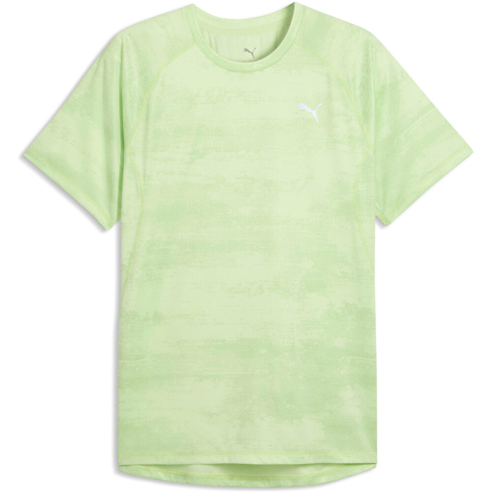 Puma camiseta técnica manga corta hombre RUN VELOCITY AOP MORADO vista detalle