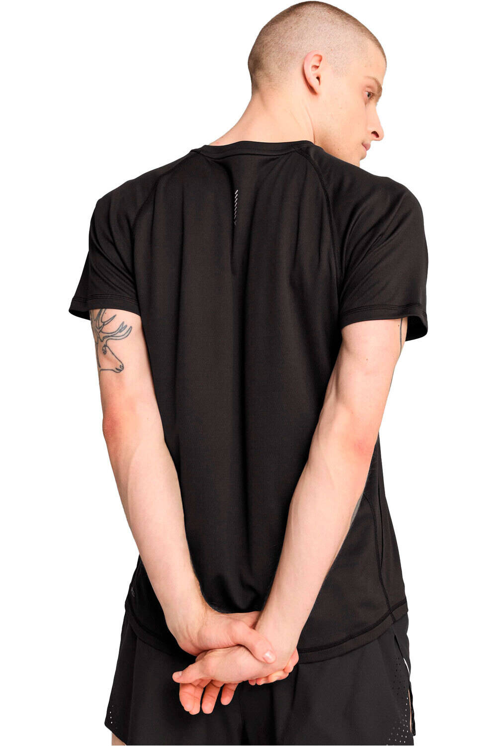 Puma camiseta técnica manga corta hombre RUN VELOCITY NEGRO vista trasera