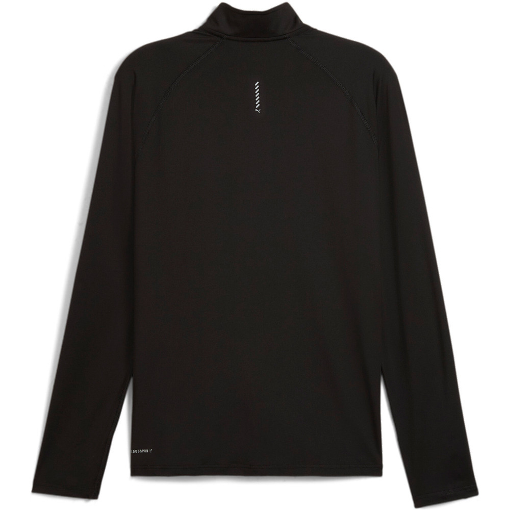 Puma camiseta técnica manga larga hombre RUN VELOCITY CLOUD NEGRO vista trasera
