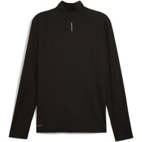 Puma camiseta técnica manga larga hombre RUN VELOCITY CLOUD NEGRO vista trasera